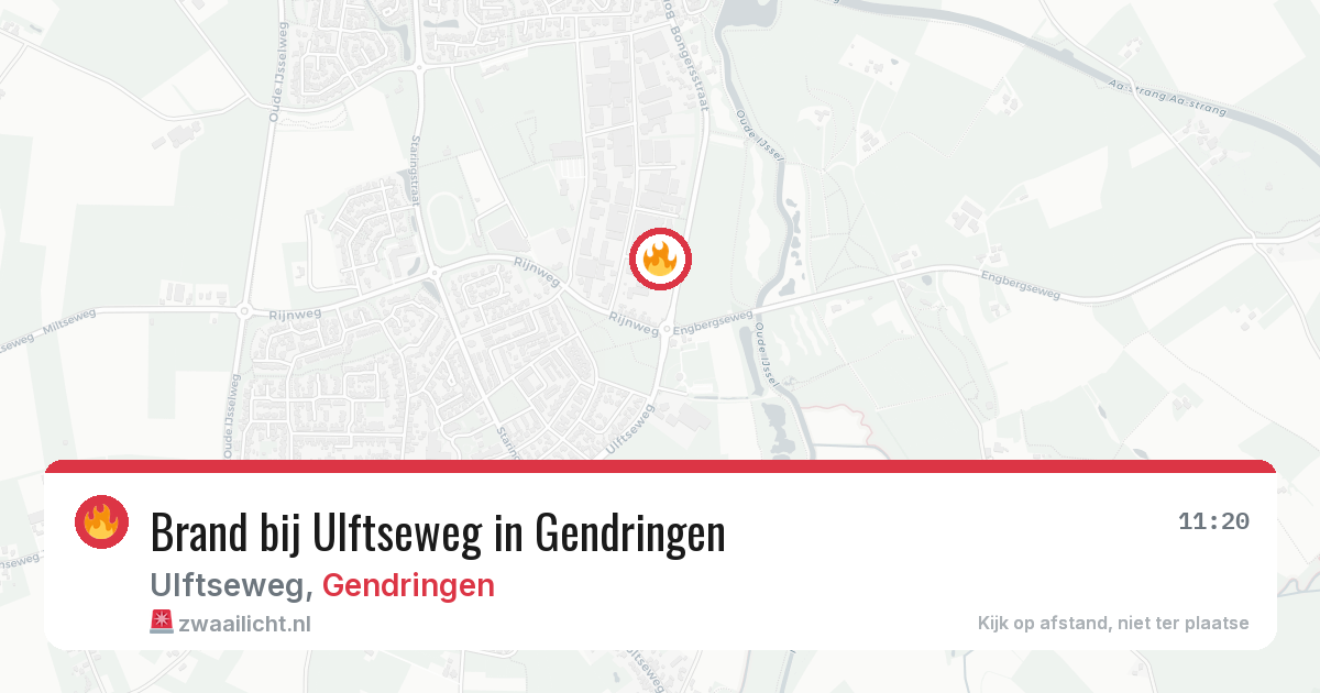 Brand bij Ulftseweg in Gendringen — 11 aug 2026