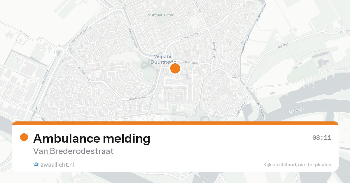 Ambulance melding — 7 feb 2026