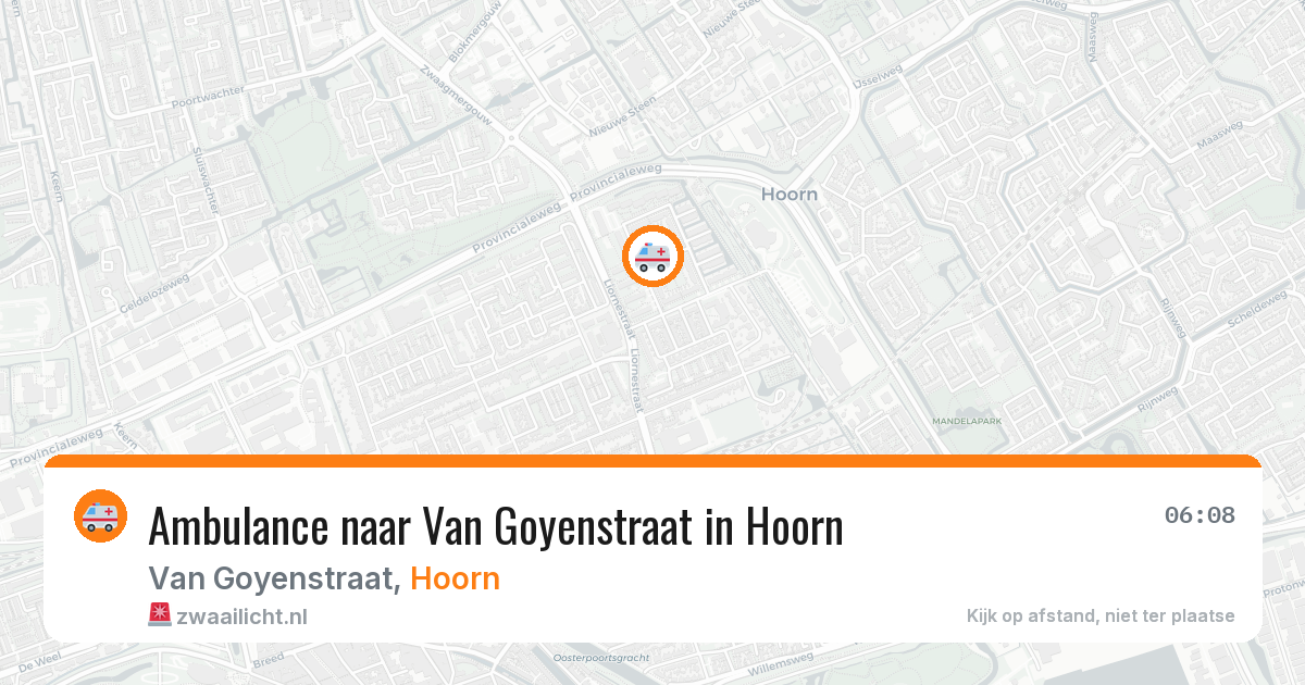Ambulance naar Van Goyenstraat in Hoorn — 31 jul 2026