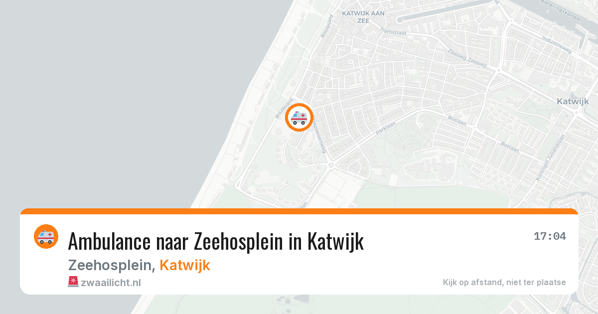 Ambulance naar Zeehosplein in Katwijk — 13 aug 2026