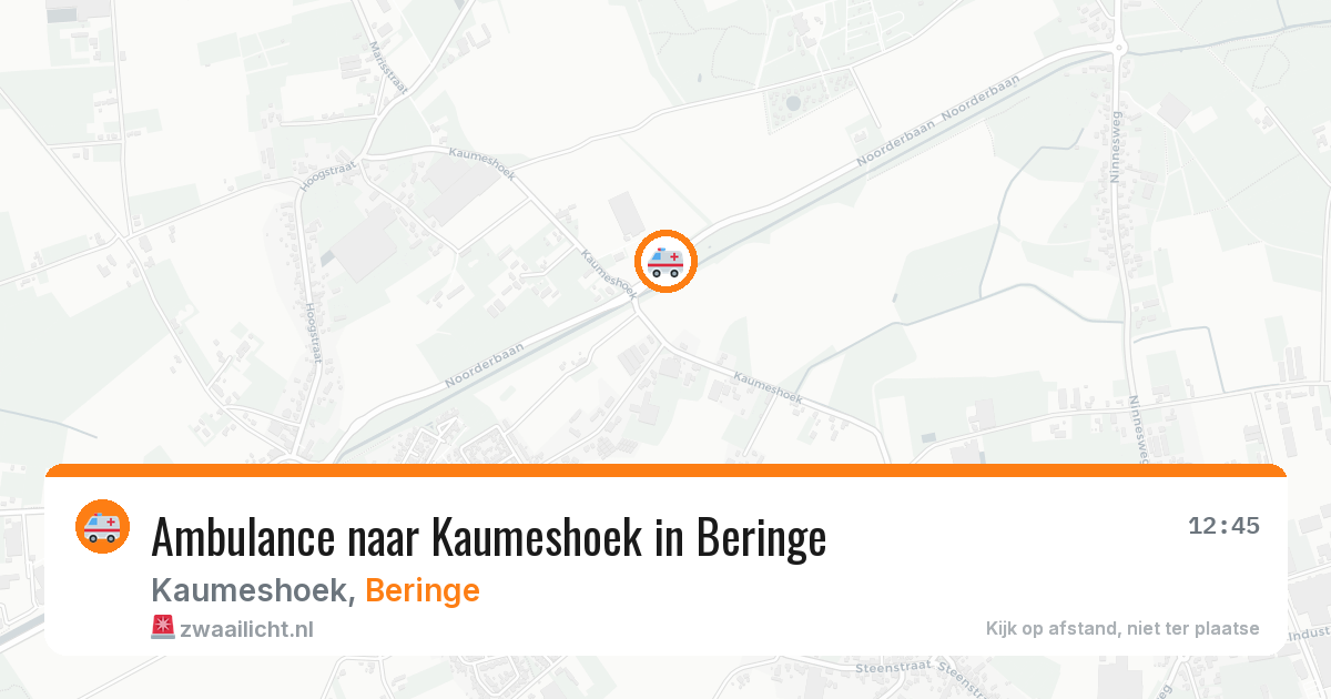 Ambulance naar Kaumeshoek in Beringe — 4 jun 2026