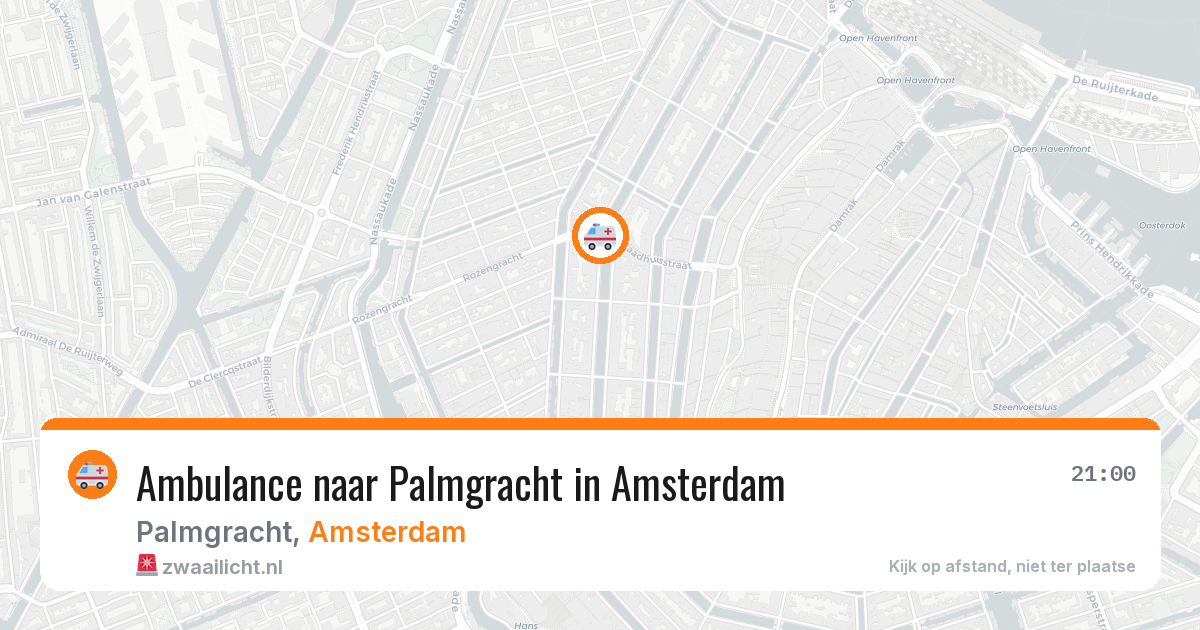 Ambulance naar Palmgracht in Amsterdam — 4 aug 2026