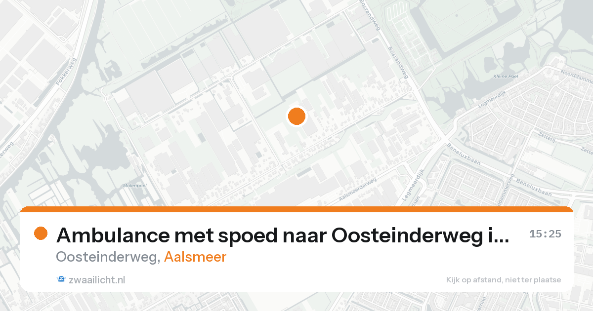 Ambulance met spoed naar Oosteinderweg in Aalsmeer — 7 feb 2026