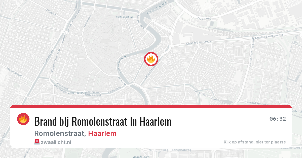 Brand bij Romolenstraat in Haarlem — 5 jun 2026