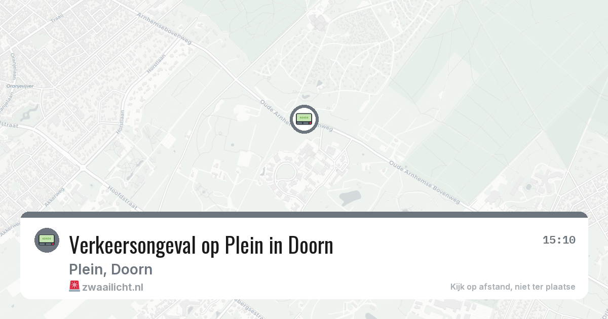 Verkeersongeval op Plein in Doorn — 11 mrt 2026