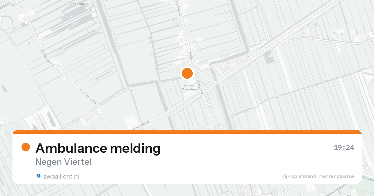 Ambulance melding — 14 mei 2026
