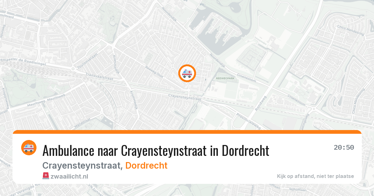 Ambulance naar Crayensteynstraat in Dordrecht — 2 apr 2026