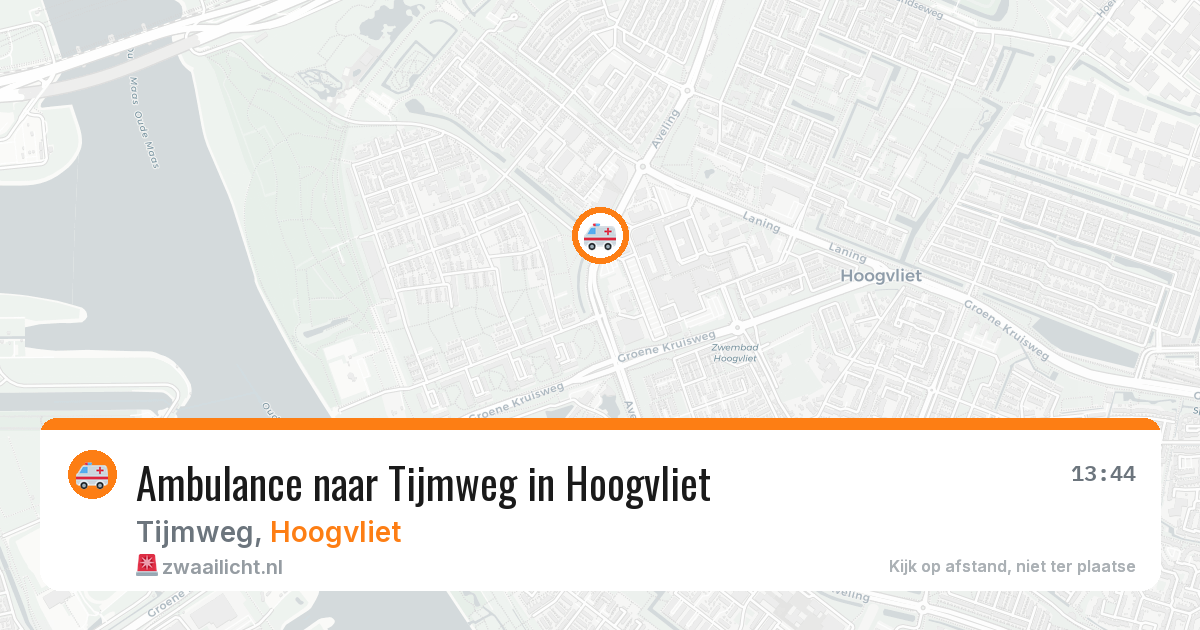 Ambulance naar Tijmweg in Hoogvliet — 13 jun 2026