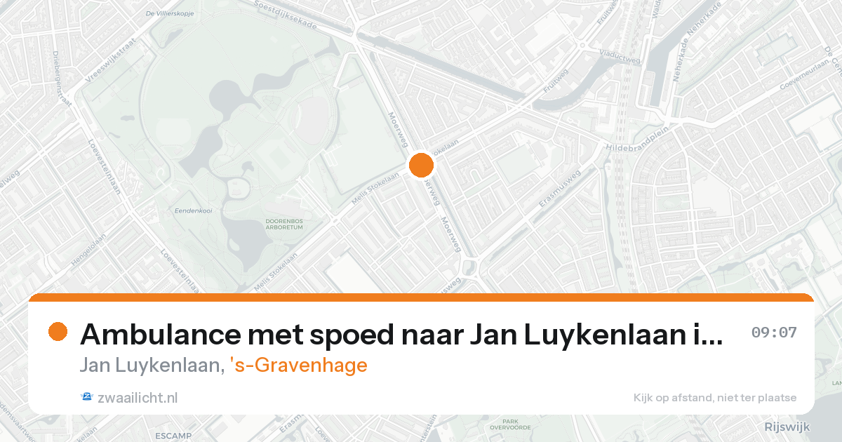 Ambulance met spoed naar Jan Luykenlaan in 's-Gravenhage — 31 jan 2026