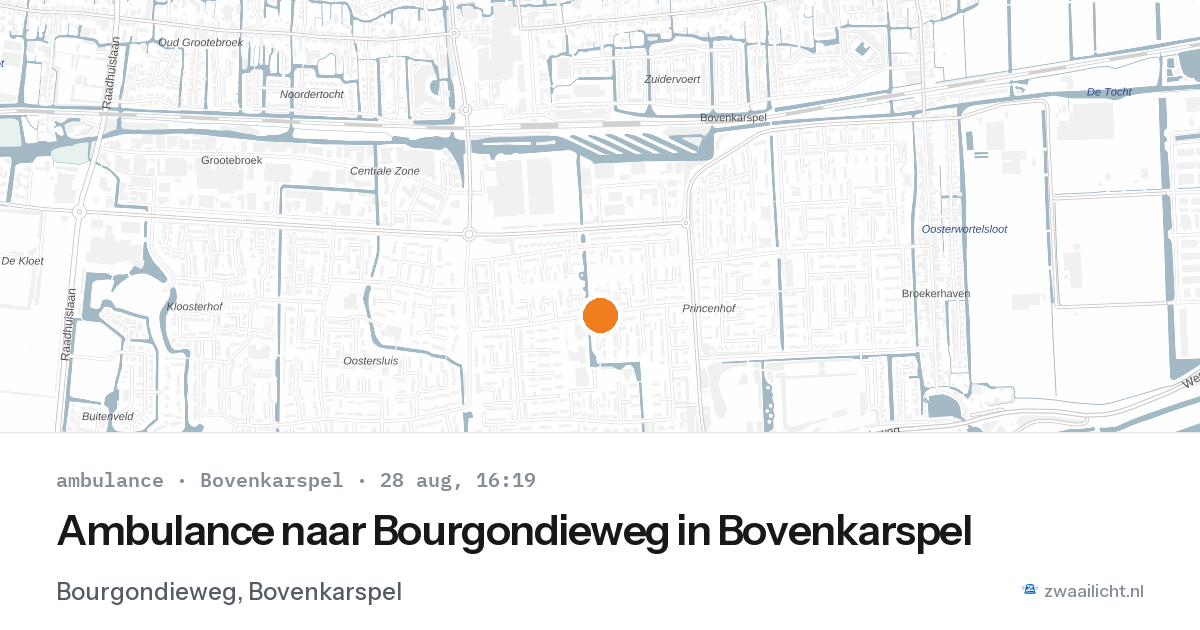 Ambulance naar Bourgondieweg in Bovenkarspel — 28 aug 2026