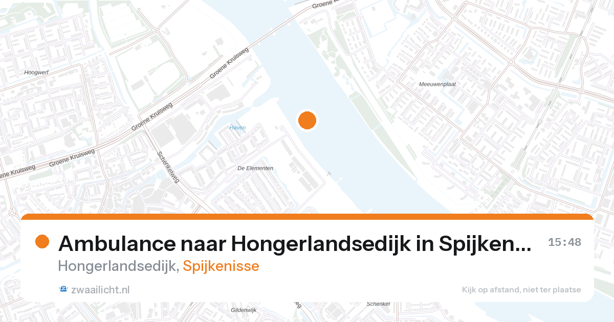 Ambulance naar Hongerlandsedijk in Spijkenisse — 28 aug 2026