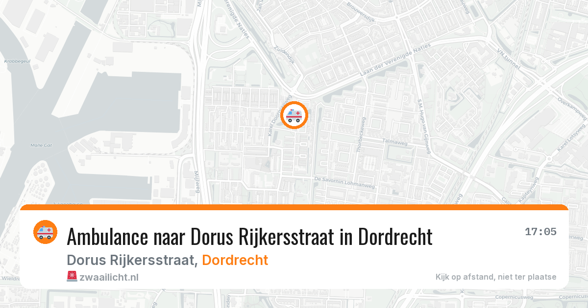 Ambulance naar Dorus Rijkersstraat in Dordrecht — 8 feb 2026