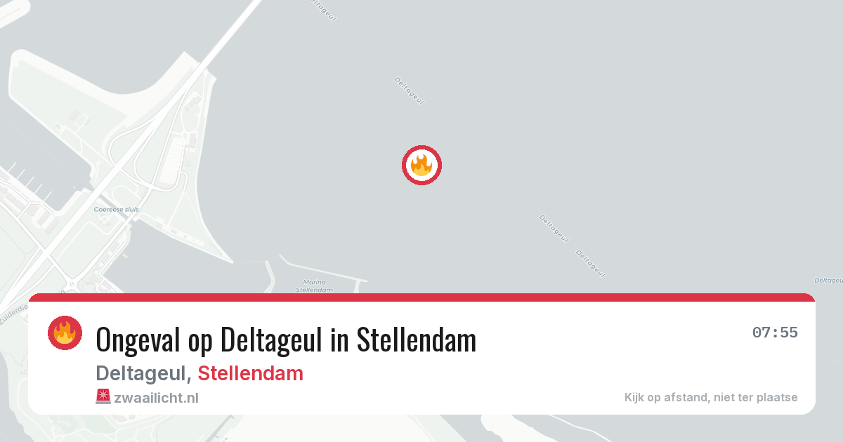 Ongeval op Deltageul in Stellendam — 9 jul 2026