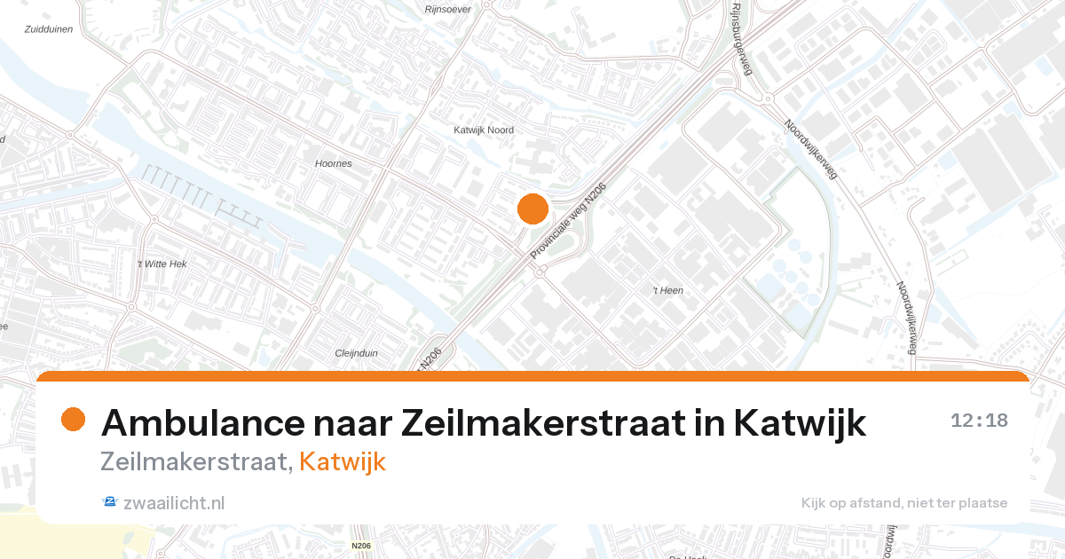 Ambulance naar Zeilmakerstraat in Katwijk — 10 mrt 2026