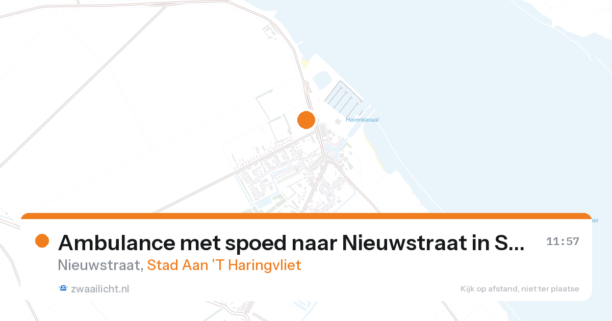 Ambulance met spoed naar Nieuwstraat in Stad Aan 'T Haringvliet — 19 jan 2026