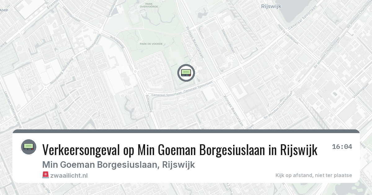 Verkeersongeval op Min Goeman Borgesiuslaan in Rijswijk — 12 feb 2026