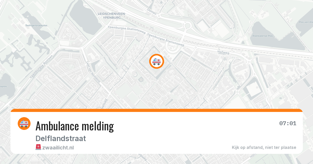 Ambulance melding — 4 mei 2026