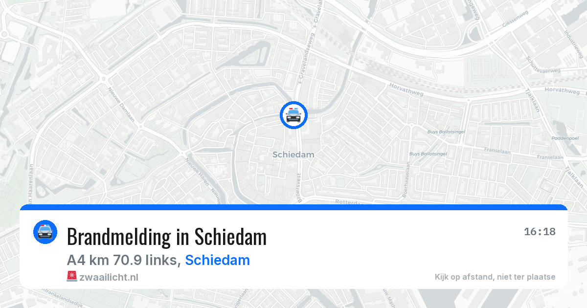 Brandmelding in Schiedam — 18 jun 2026