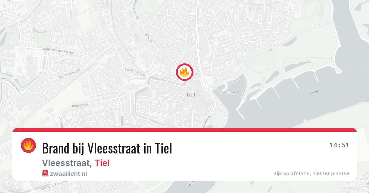 Brand bij Vleesstraat in Tiel — 30 mrt 2026