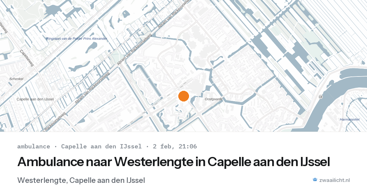 Ambulance naar Westerlengte in Capelle aan den IJssel — 2 feb 2026