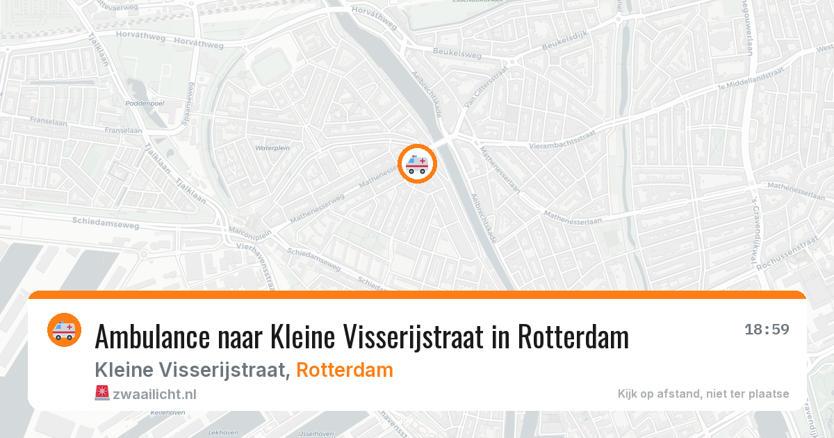 Ambulance naar Kleine Visserijstraat in Rotterdam — 21 mei 2026