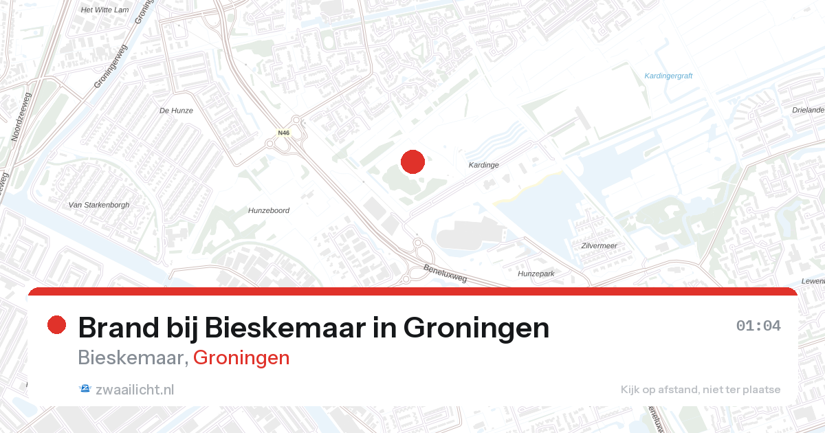 Brand bij Bieskemaar in Groningen — 7 feb 2026