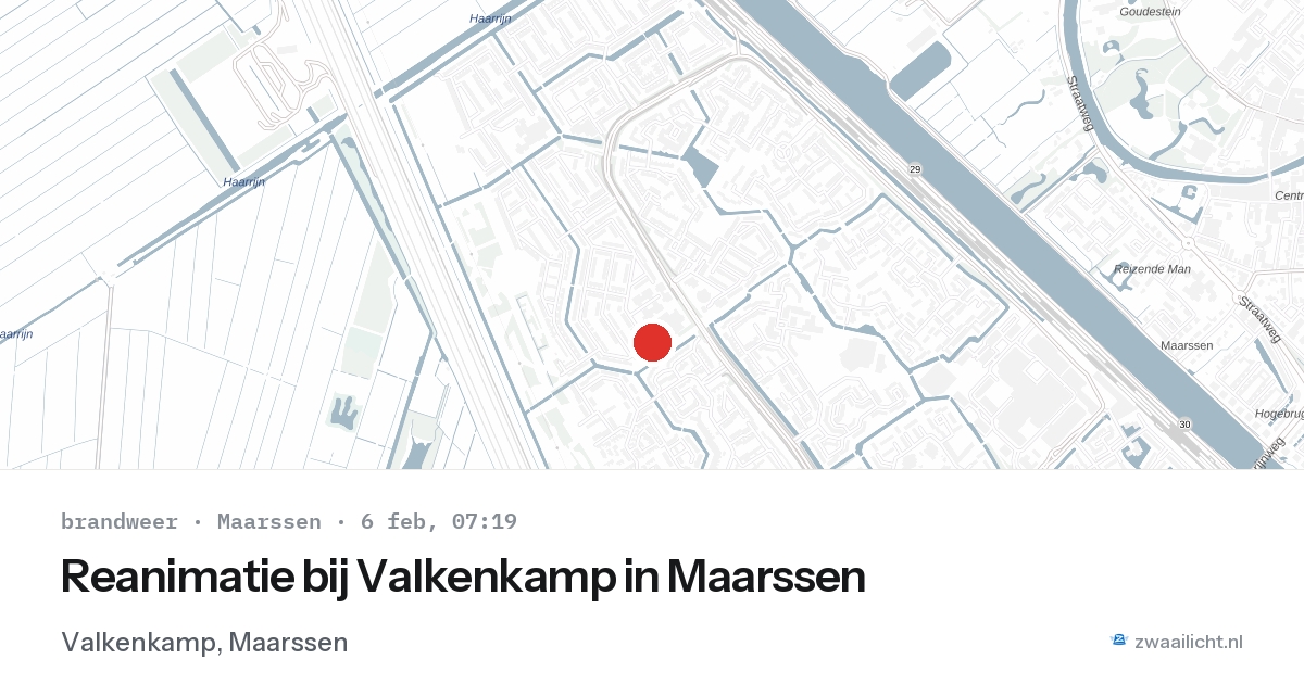 Reanimatie bij Valkenkamp in Maarssen — 6 feb 2026
