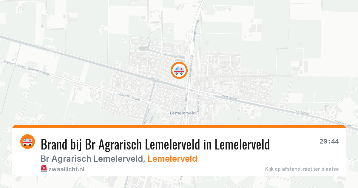 Brand bij Br Agrarisch Lemelerveld in Lemelerveld — 21 jun 2026