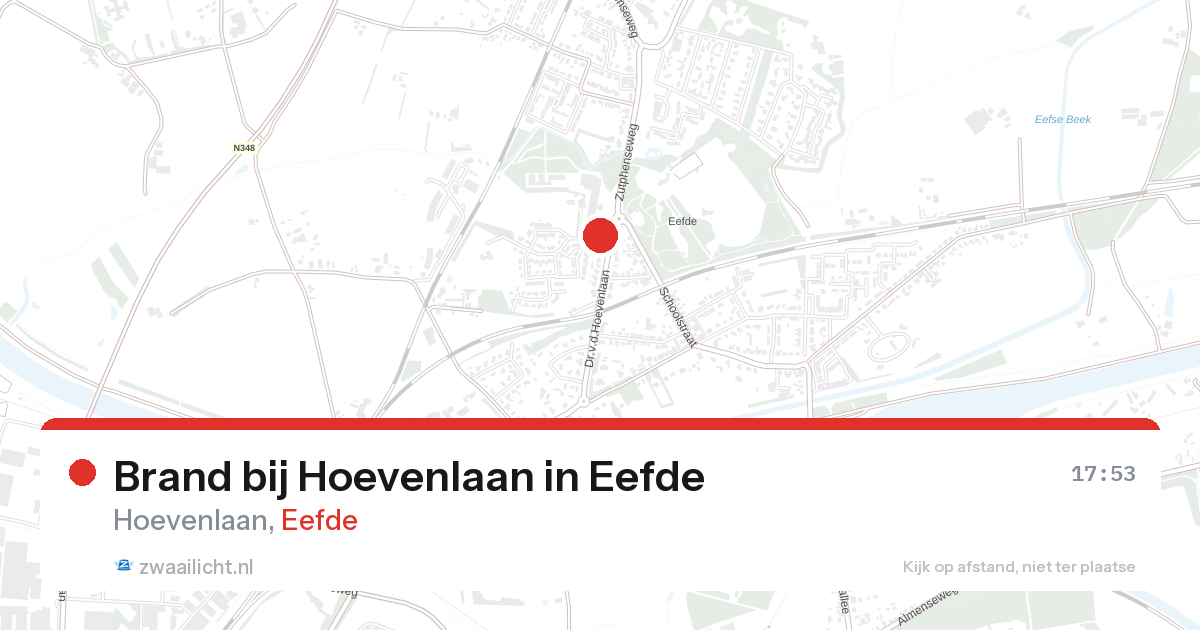 Brand bij Hoevenlaan in Eefde — 25 aug 2026
