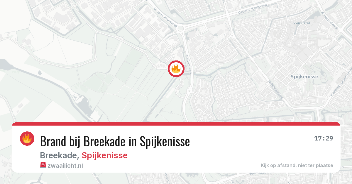 Brand bij Breekade in Spijkenisse — 25 jul 2026