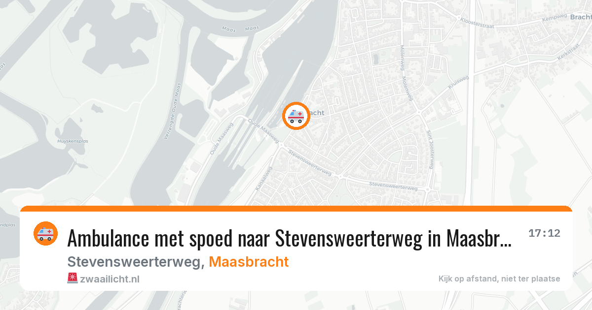 Ambulance met spoed naar Stevensweerterweg in Maasbracht — 23 apr 2026