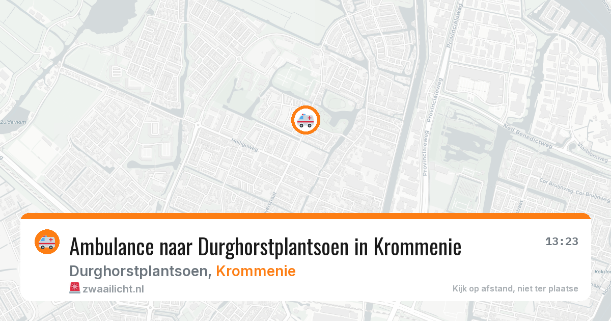 Ambulance naar Durghorstplantsoen in Krommenie — 15 mei 2026