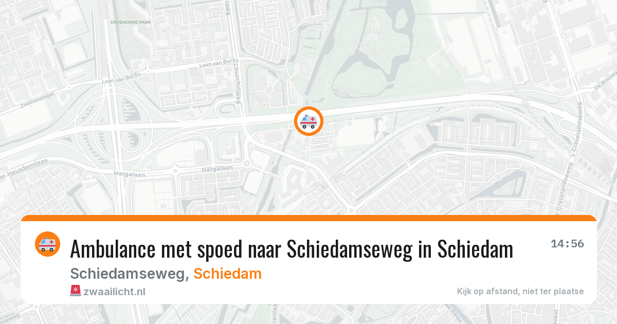 Ambulance met spoed naar Schiedamseweg in Schiedam — 21 mei 2026