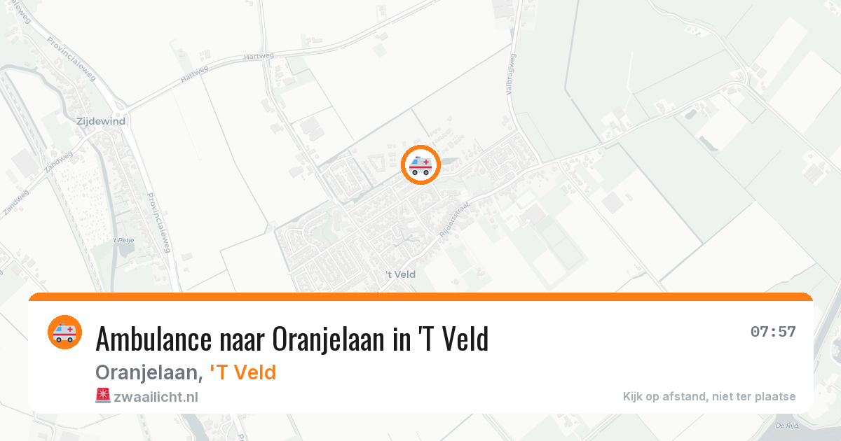 Ambulance naar Oranjelaan in 'T Veld — 25 mrt 2026