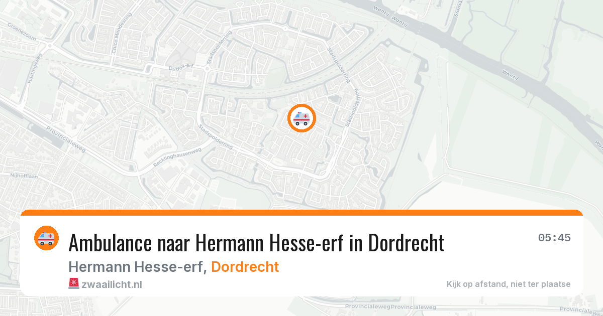Ambulance naar Hermann Hesse-erf in Dordrecht — 29 jun 2026