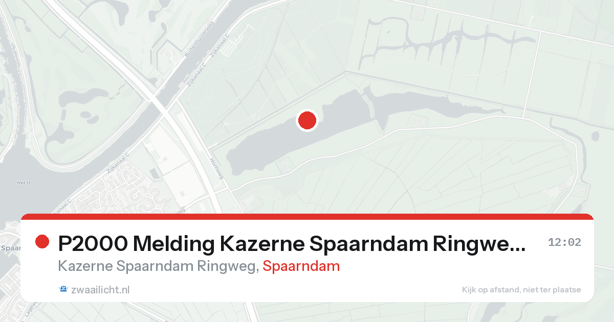 P2000 Melding Kazerne Spaarndam Ringweg, Spaarndam — 7 feb 2026