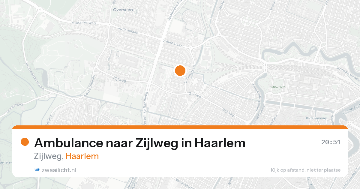 Ambulance naar Zijlweg in Haarlem — 17 aug 2026