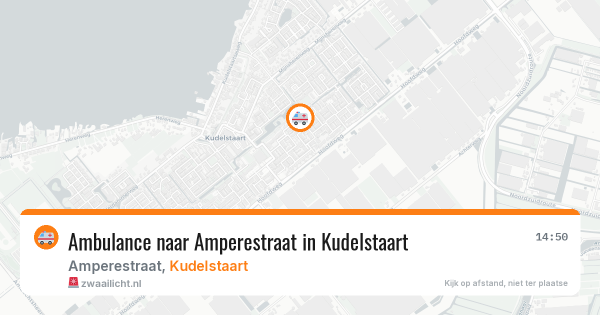 Ambulance naar Amperestraat in Kudelstaart — 9 mei 2026