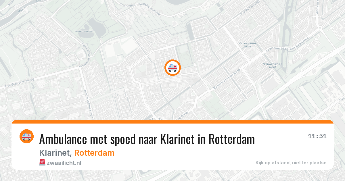 Ambulance met spoed naar Klarinet in Rotterdam — 31 jul 2026