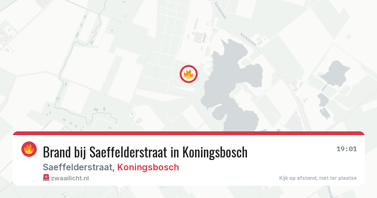 Brand bij Saeffelderstraat in Koningsbosch — 28 mei 2026