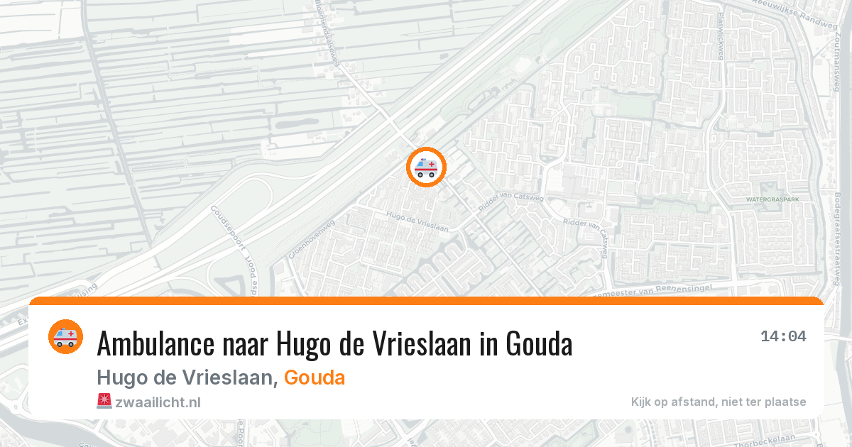 Ambulance naar Hugo de Vrieslaan in Gouda — 11 aug 2026