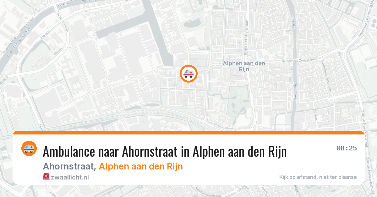 Ambulance naar Ahornstraat in Alphen aan den Rijn — 7 jun 2026