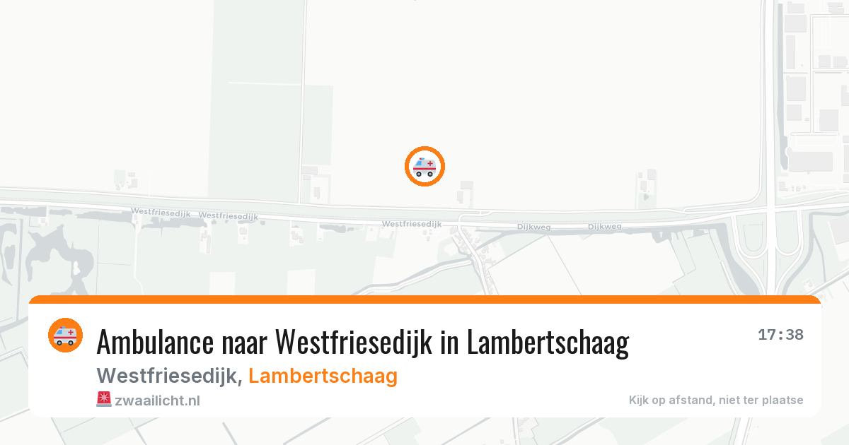 Ambulance naar Westfriesedijk in Lambertschaag — 1 feb 2026