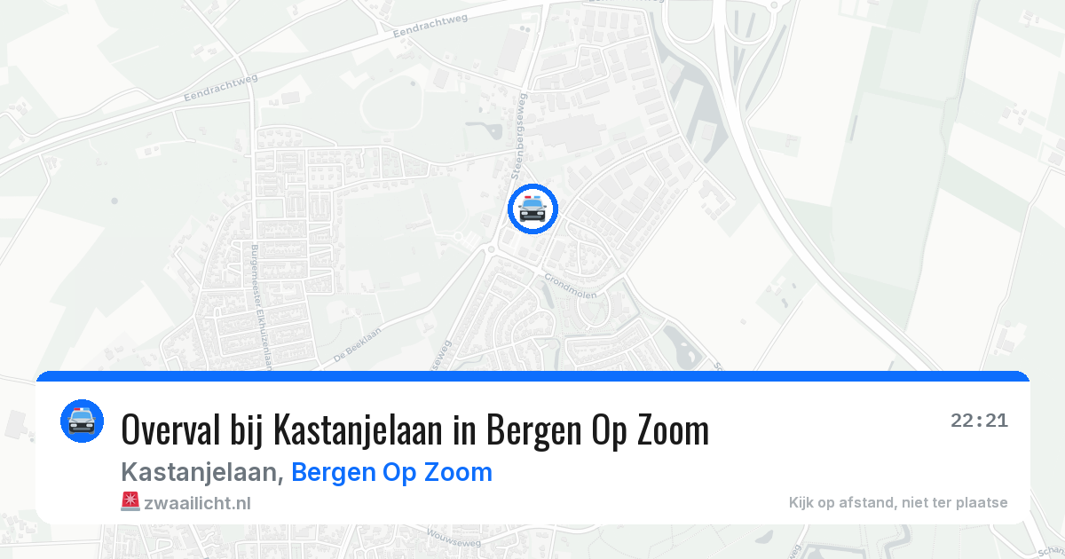 Overval bij Kastanjelaan in Bergen Op Zoom — 30 jul 2026