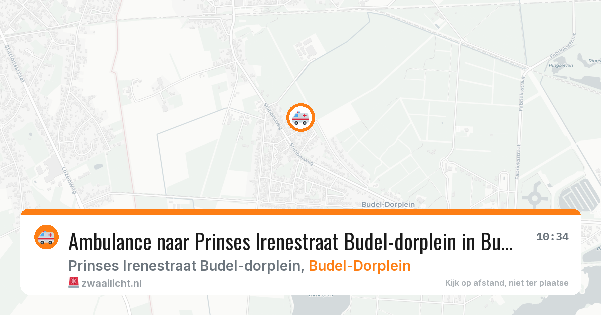 Ambulance naar Prinses Irenestraat Budel-dorplein in Budel-Dorplein — 26 jun 2026