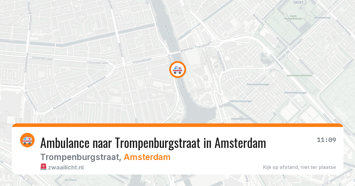 Ambulance naar Trompenburgstraat in Amsterdam — 29 jan 2026