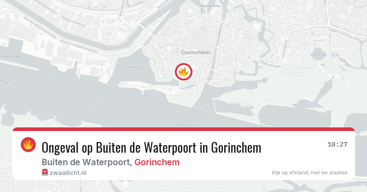 Ongeval op Buiten de Waterpoort in Gorinchem — 27 mei 2026