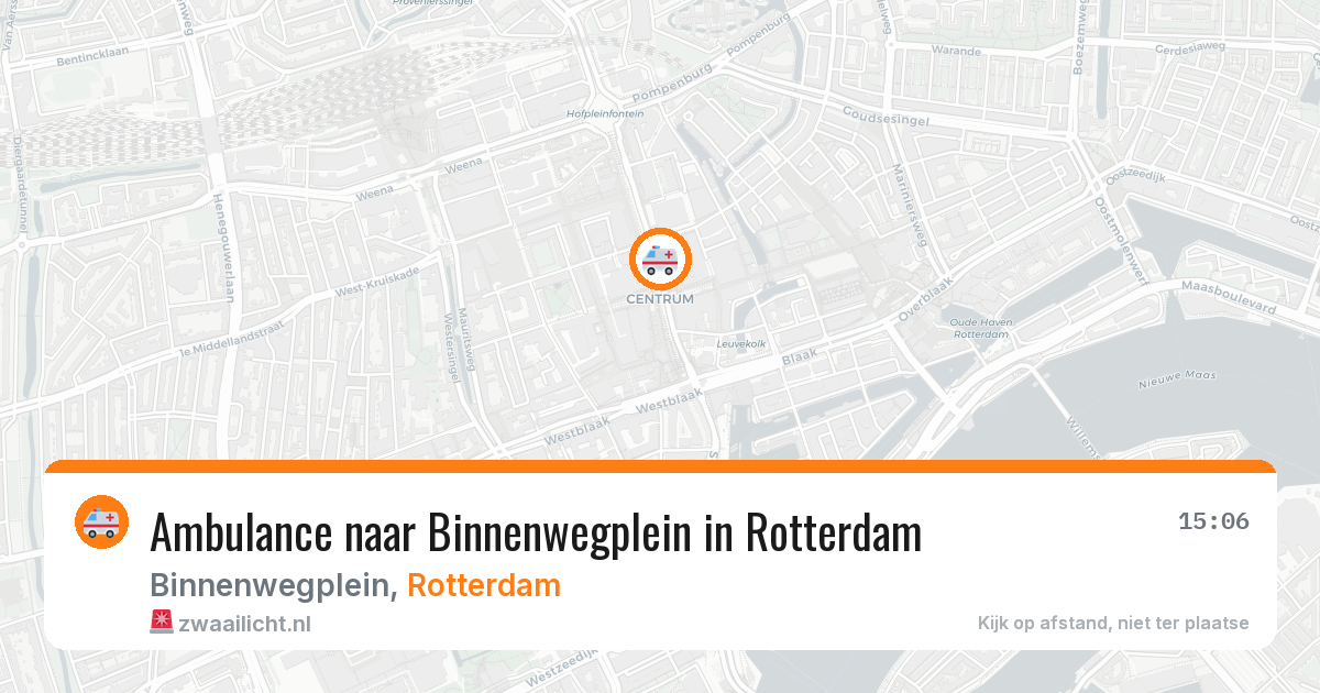 Ambulance naar Binnenwegplein in Rotterdam — 8 apr 2026