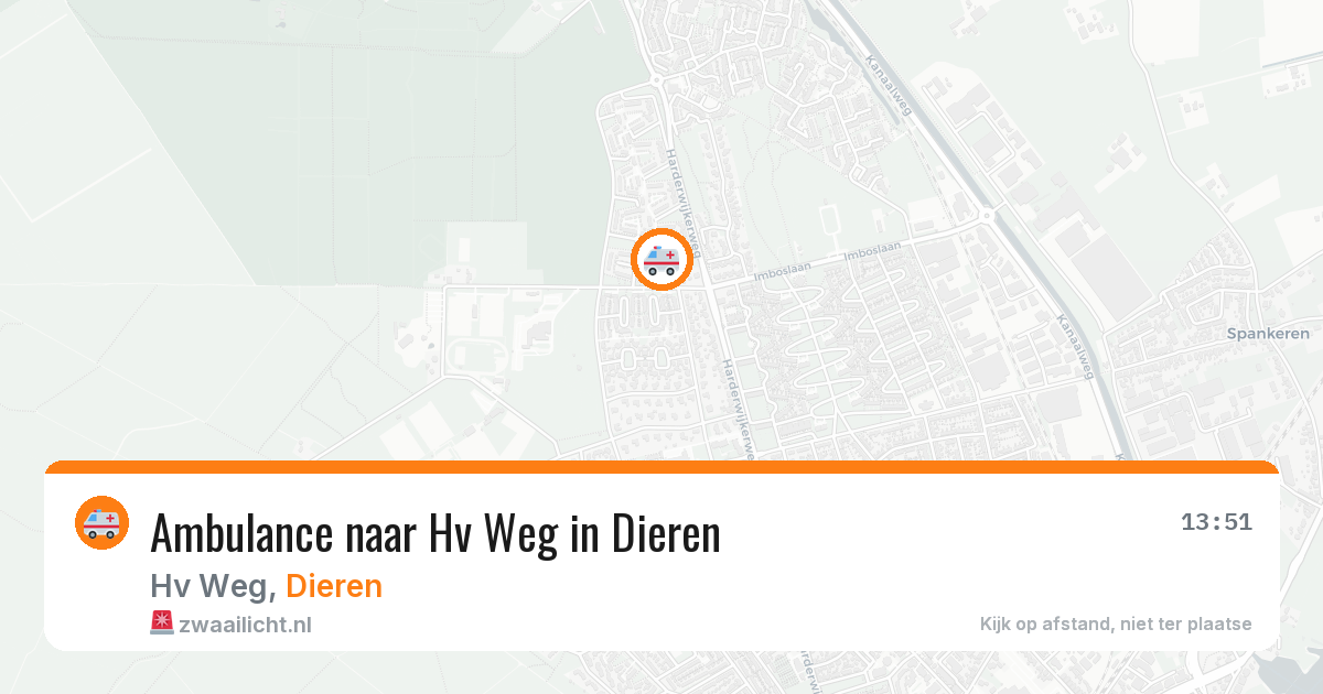 Ambulance naar Hv Weg in Dieren — 6 aug 2026