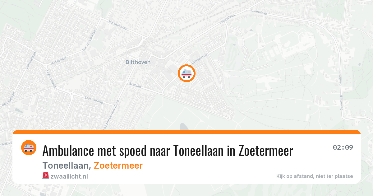 Ambulance met spoed naar Toneellaan in Zoetermeer — 29 jan 2026
